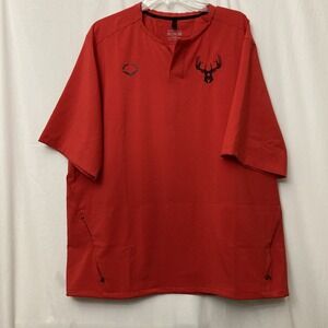 Evoshield Impak Red Short Sleeve BP Jacket Pullover w/10 Point Buck Logo - SZ XL